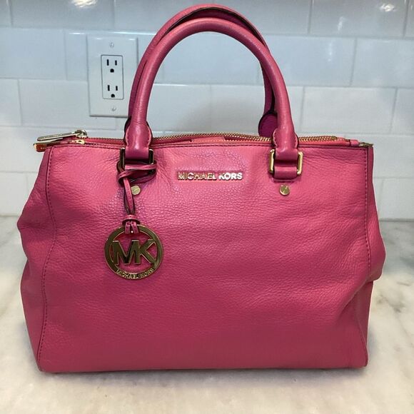 Michael Kors Sutton Convertible Leather Satchel - Picture 2 of 15